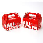 Restoran için Özel Geri Dönüşümlü Kutu Cips Tek Kullanımlık Fast Food Kızartma Take Away Box
