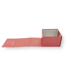 Pembe katlanabilir manyetik süslü hediye kutusu geri dönüşümlü karton hediye kutuları
