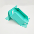 Yeşil katlanabilir manyetik butik hediye kutusu sert karton hediye kutuları