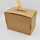 Beyaz Kraft Oluklu Posta Kutusu Kutuları Artpaper Taşıma Saplı Katlanabilir Ayakkabı Kutusu