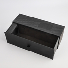 Karton Sürgülü Çekmece Kutusu ISO Siyah Lüks Şarap Ruhu ambalaj karton kutu