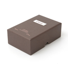 Kapak ve Taban İki Adet Lüks Hediyelik Kutular Parfümlü UV Baskılı Kahverengi Kağıt