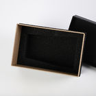 Sert siyah taban ve kapaklı hediye kutusu, içinde uygulama tepsisi ve özelleştirilmiş kesimde sünger eki