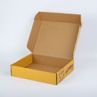 Karton Ambalaj Oluklu Posta Kutusu Sarı pizza Teslimat Kutusu