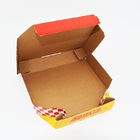 E Flüt Pizza Teslimat kutusu Oluklu Pizza Kutusu Cmyk Özel Baskılı Uyarlanmış aptal teslimat kutusu
