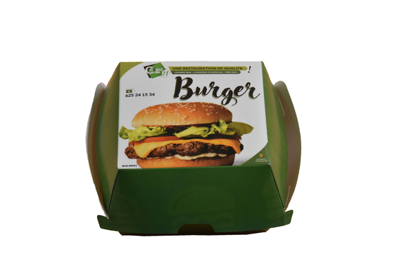 FSC Tek Parça Oluklu Posta Kutusu Parti Mini Burger Kutuları