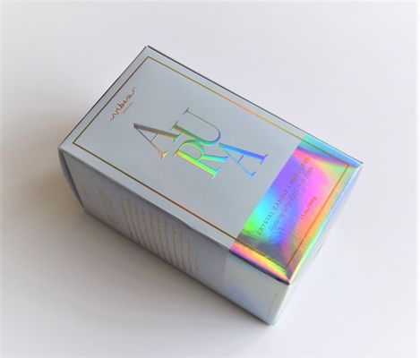 Altın baskılı holografik mum kutusu